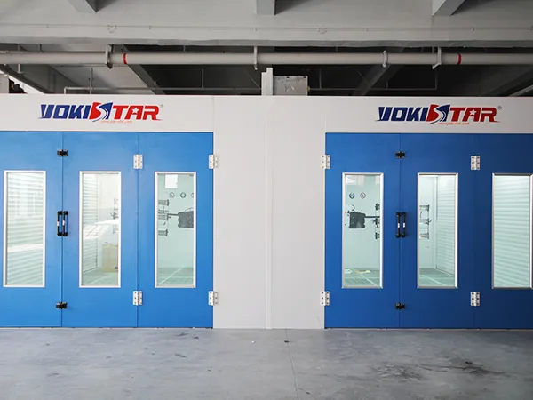 Downdraft Paint Booth with Rear Air Units