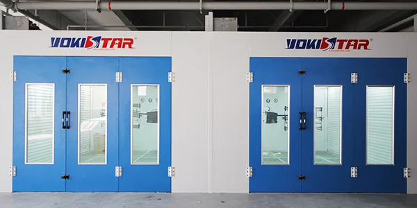 Downdraft Paint Booth with Rear Air Units