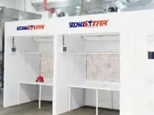 Open Face Cross Draft Paint Booth