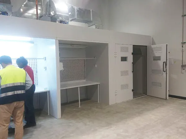 Open Face Cross Draft Paint Booth